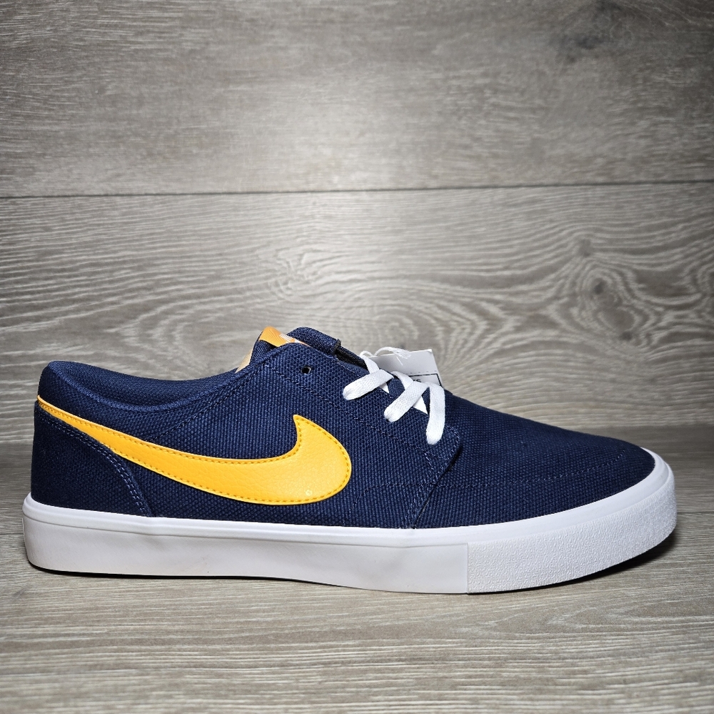 Nike SB Portmore II Solar Cnvs 'Blue Yellow' PROMO SAMPLES 880268-401 New Size 9